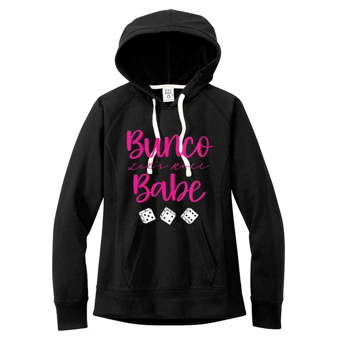 Bunco Babe Womens Funny Sarcastic Humor Women's Fleece Hoodie