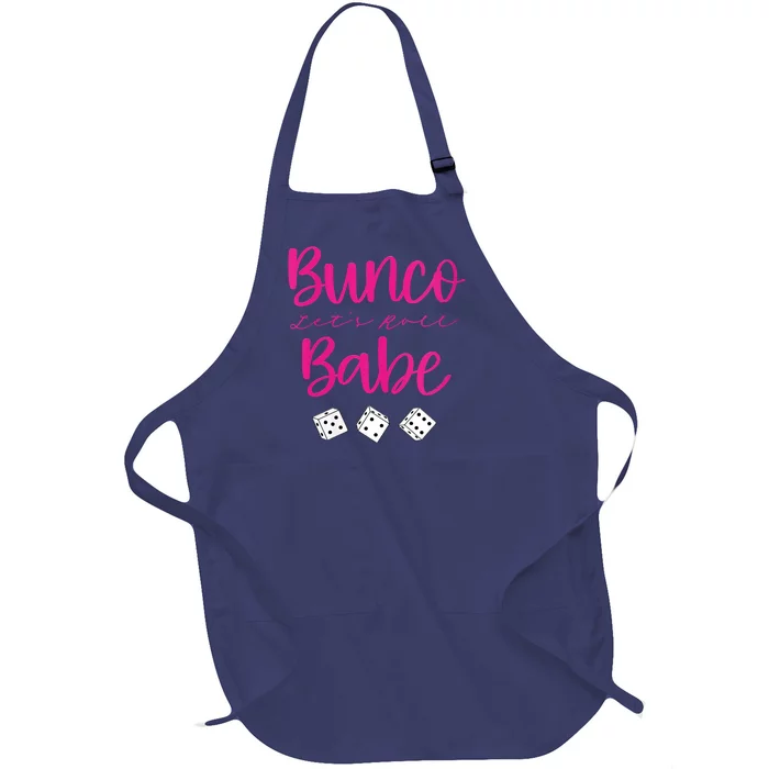 Bunco Babe Womens Funny Sarcastic Humor Full-Length Apron With Pocket