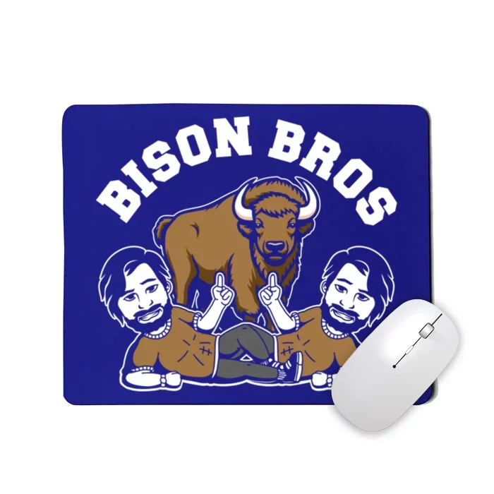 Bison Bro Wildlife Animal American Bison Funny Gift Mousepad