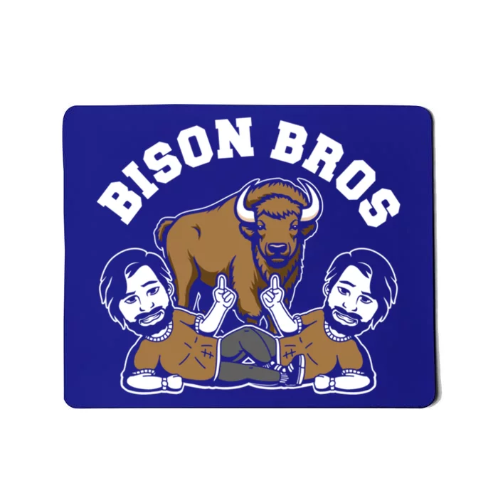 Bison Bro Wildlife Animal American Bison Funny Gift Mousepad