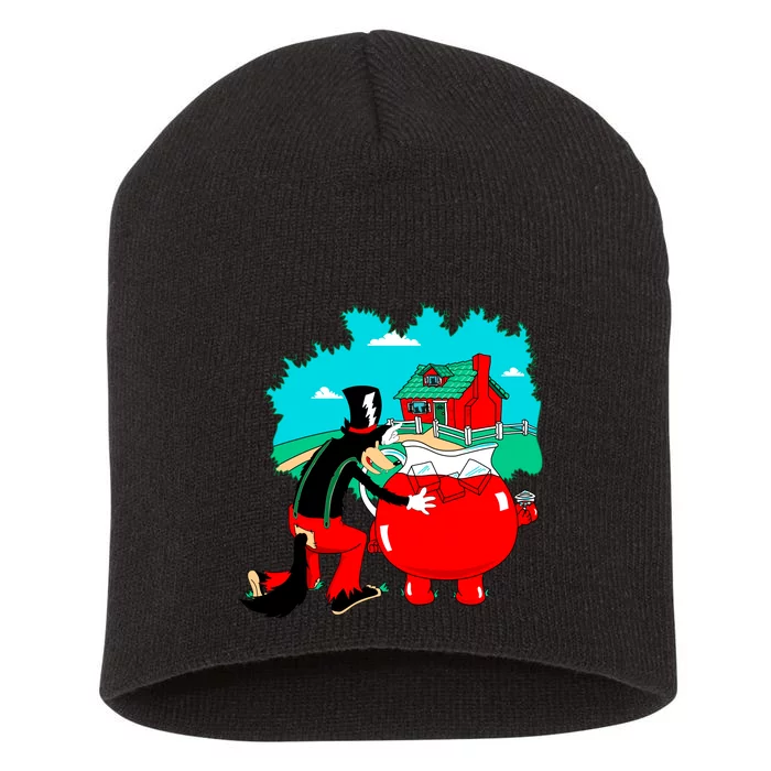 Big Bad Wolf Kool Aid Short Acrylic Beanie