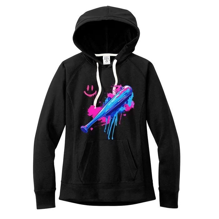 Baseball Bat With Sprinkles Drip Gift Women's Fleece Hoodie