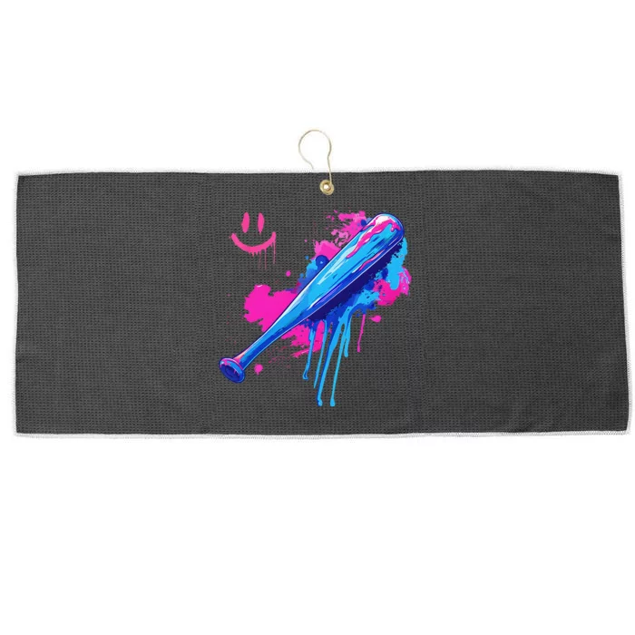 Baseball Bat With Sprinkles Drip Gift Large Microfiber Waffle Golf Towel