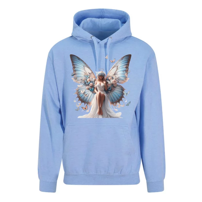 Beautiful Butterfly Wings Angel Rainbow Butterflies Gift Unisex Surf Hoodie