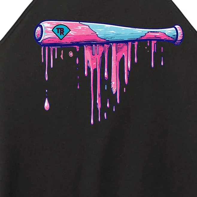 Baseball Bat With Sprinkles Drip Gift Women’s Perfect Tri Rocker Tank