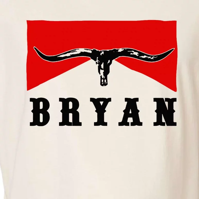 Bryan Bullhead Western Cowboy Cow Skull Garment-Dyed Women's Muscle Tee