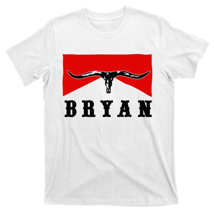 Bryan Bullhead Western Cowboy Cow Skull T-Shirt