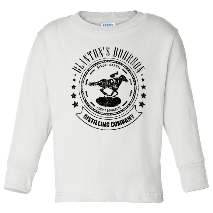 Blantons Bourbon Whiskey Distilling Company Toddler Long Sleeve Shirt