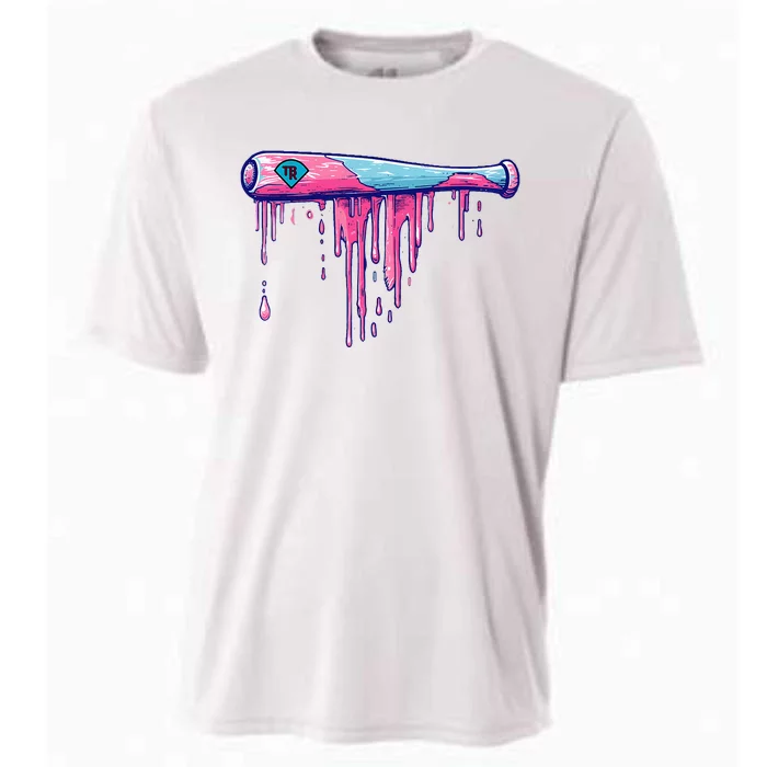 Baseball Bat With Sprinkles Drip Cooling Performance Crew T-Shirt