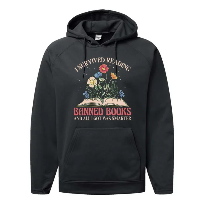 Banned Books Week Bookworm Banned Books Reader Performance Fleece Hoodie