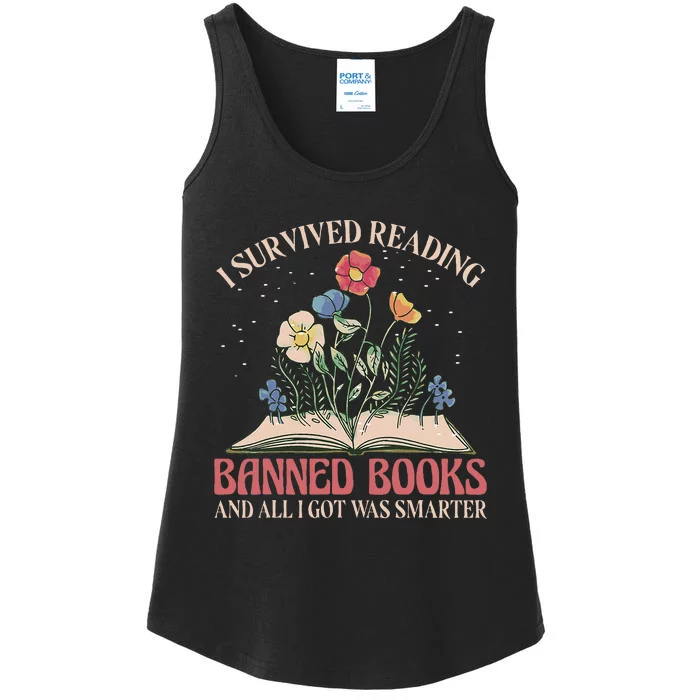 Banned Books Week Bookworm Banned Books Reader Ladies Essential Tank