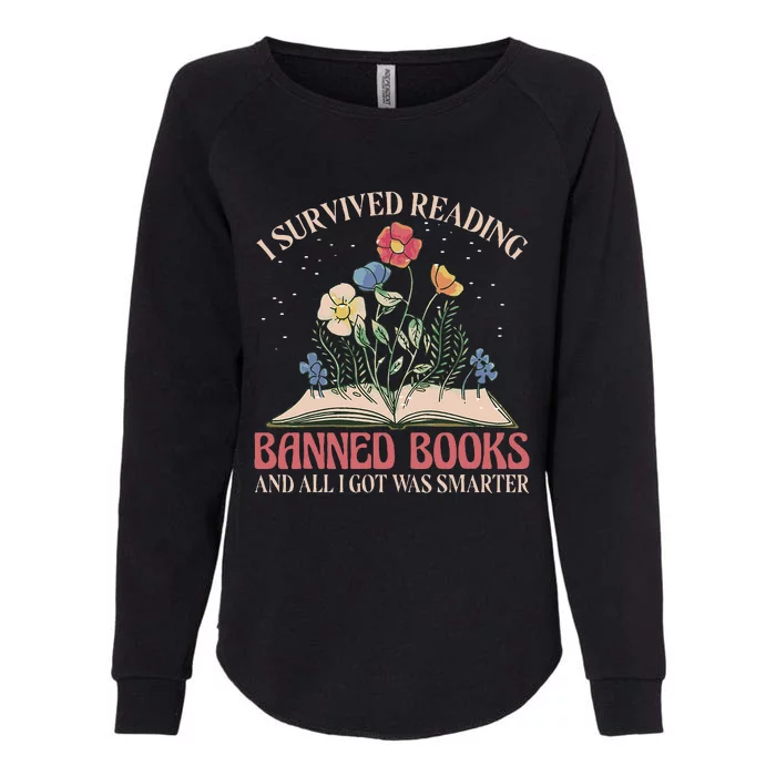 Banned Books Week Bookworm Banned Books Reader Womens California Wash Sweatshirt