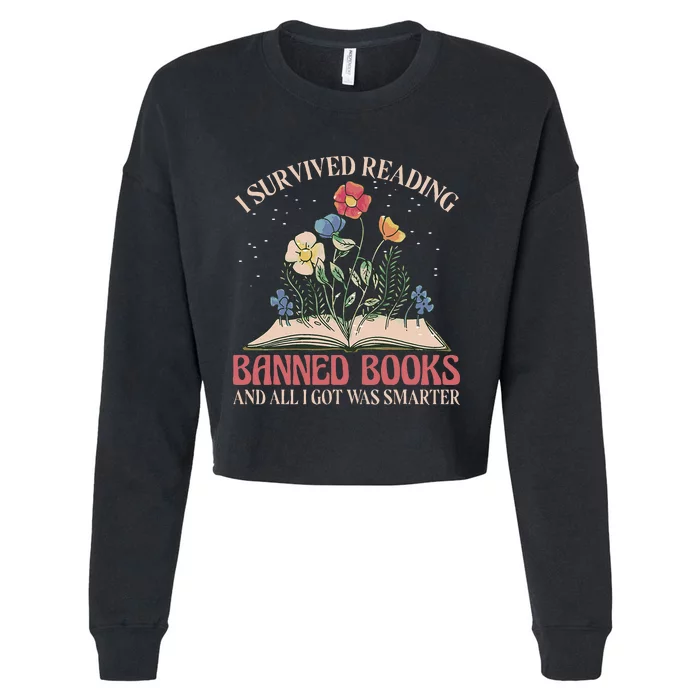 Banned Books Week Bookworm Banned Books Reader Cropped Pullover Crew