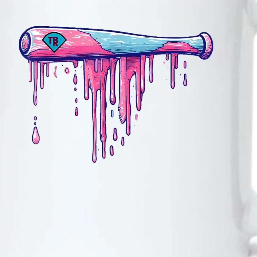 Baseball Bat With Sprinkles Drip Black Color Changing Mug