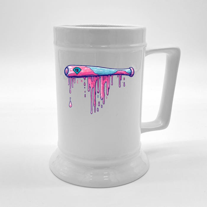 Baseball Bat With Sprinkles Drip Front & Back Beer Stein