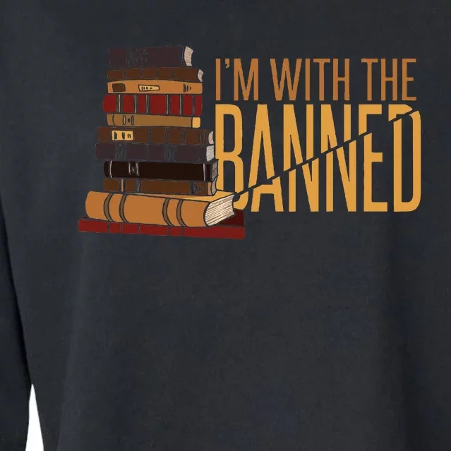 Banned Books Week Librarian IM With The Banned Cropped Pullover Crew