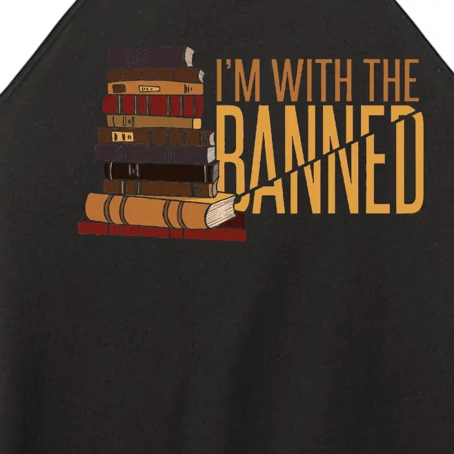 Banned Books Week Librarian IM With The Banned Women’s Perfect Tri Rocker Tank