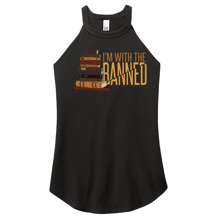 Banned Books Week Librarian IM With The Banned Women’s Perfect Tri Rocker Tank