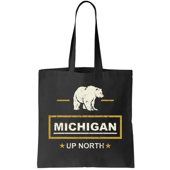 Black Bear  Wo Upper Peninsula Michigan Up North Tote Bag