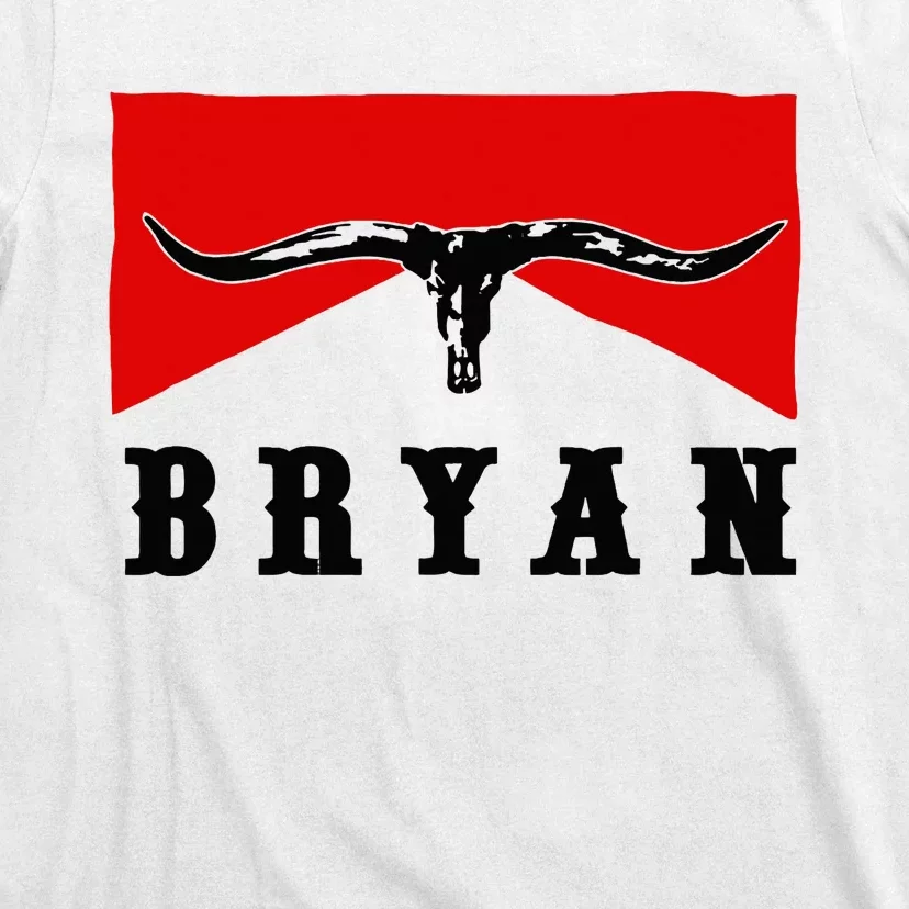 Bryan Bullhead Western Cowboy Cow Skull T-Shirt