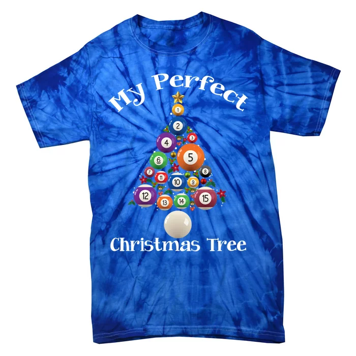 Billiard Ball Xmas Tree Meaningful Gift Pool Billiards Christmas Great Gift Tie-Dye T-Shirt