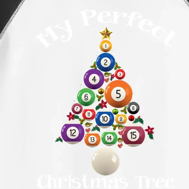 Billiard Ball Xmas Tree Meaningful Gift Pool Billiards Christmas Great Gift Toddler Fine Jersey T-Shirt