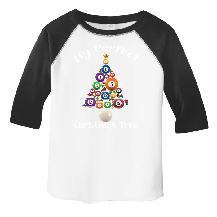 Billiard Ball Xmas Tree Meaningful Gift Pool Billiards Christmas Great Gift Toddler Fine Jersey T-Shirt