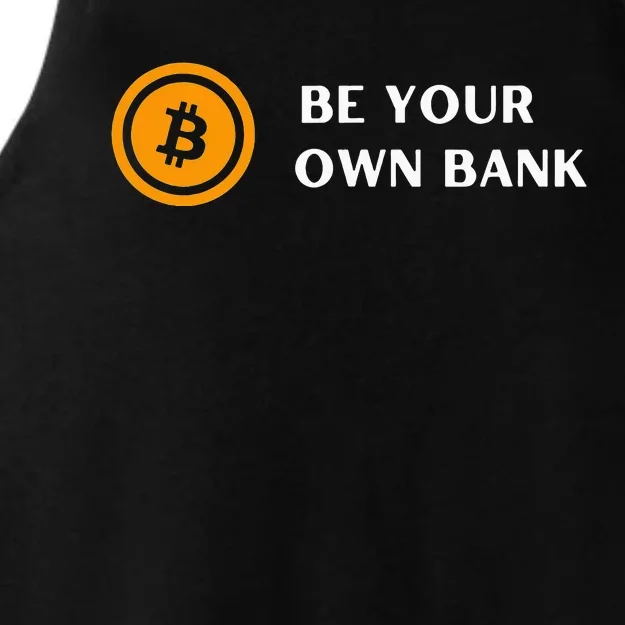 Bitcoin - Be Your Own Bank Ladies Tri-Blend Wicking Tank