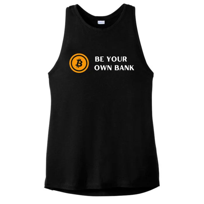 Bitcoin - Be Your Own Bank Ladies Tri-Blend Wicking Tank