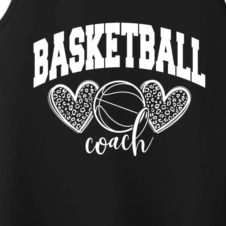 Basketball Coach Leopard Print Performance Tank