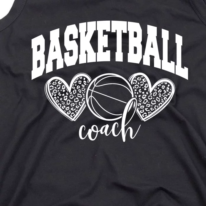 Basketball Coach Leopard Print Tank Top