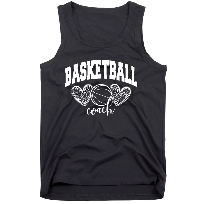 Basketball Coach Leopard Print Tank Top