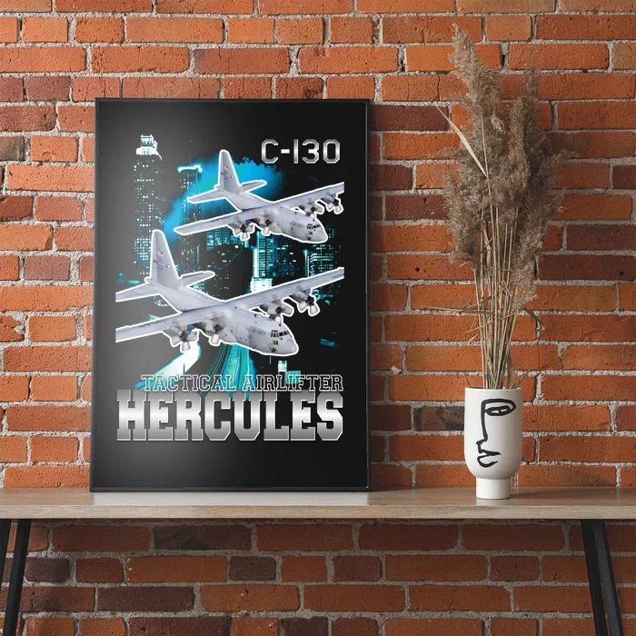 Bootleg C 130 Hercules USAF Aircraft Poster