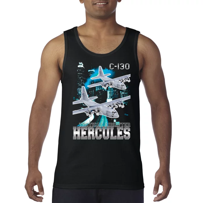 Bootleg C 130 Hercules USAF Aircraft Tank Top