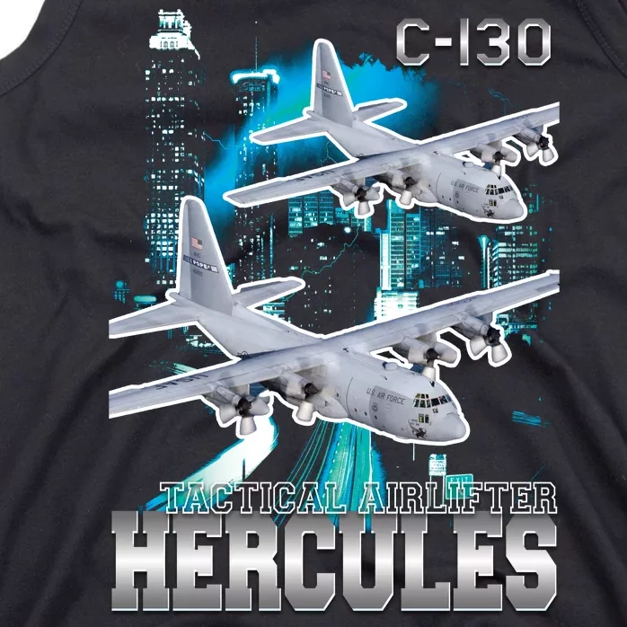 Bootleg C 130 Hercules USAF Aircraft Tank Top