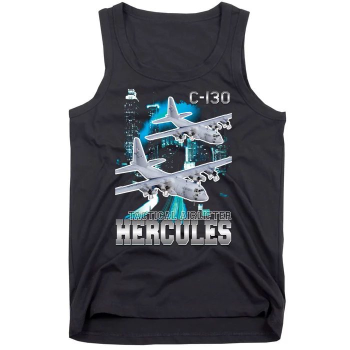 Bootleg C 130 Hercules USAF Aircraft Tank Top