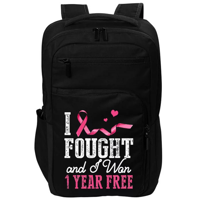 Breast Cancerversary 1 Year Breast Cancer Free Gift Impact Tech Backpack