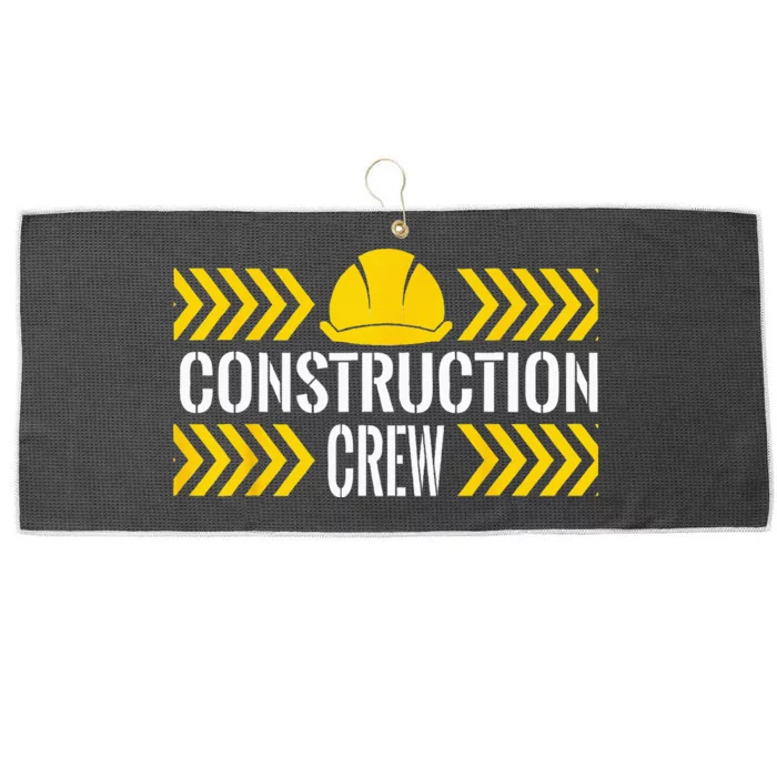 Birthday Crew 1st Construction Birthday Truck Party Large Microfiber Waffle Golf Towel