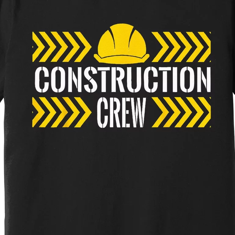 Birthday Crew 1st Construction Birthday Truck Party Premium T-Shirt