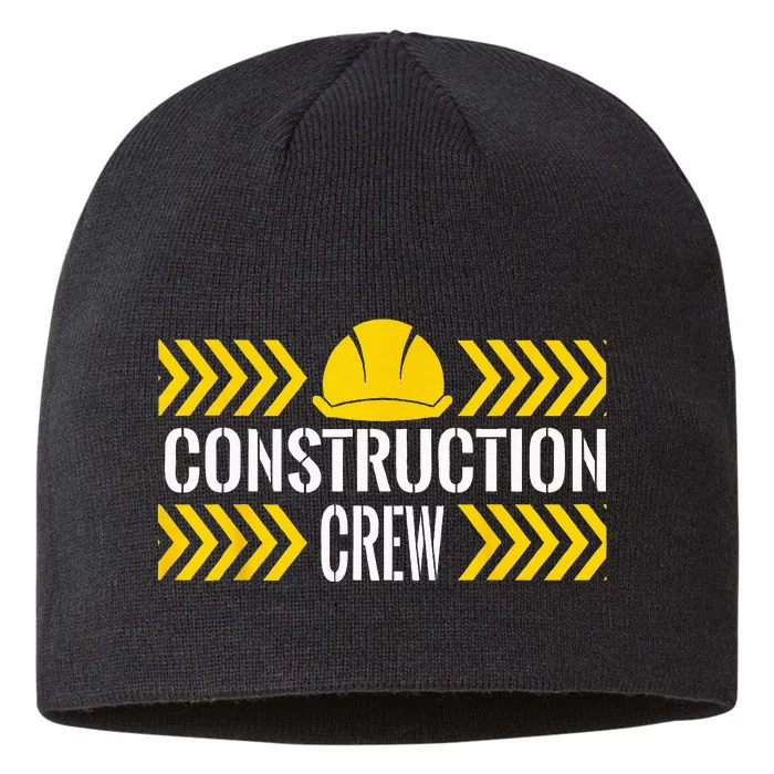 Birthday Crew 1st Construction Birthday Truck Party 8 1/2in Sustainable Knit Beanie