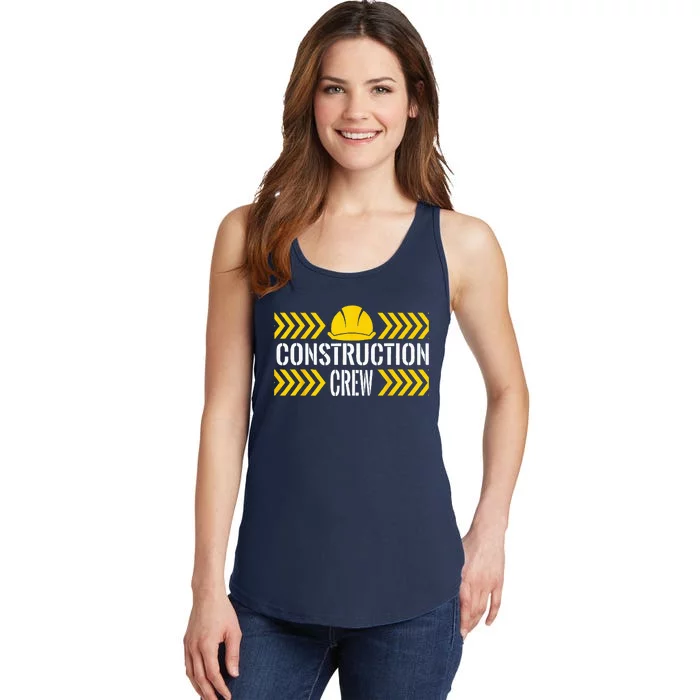 Birthday Crew 1st Construction Birthday Truck Party Ladies Essential Tank