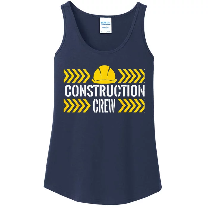 Birthday Crew 1st Construction Birthday Truck Party Ladies Essential Tank