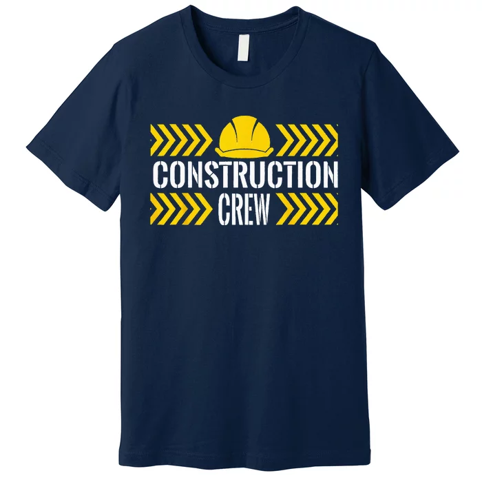 Birthday Crew 1st Construction Birthday Truck Party Premium T-Shirt