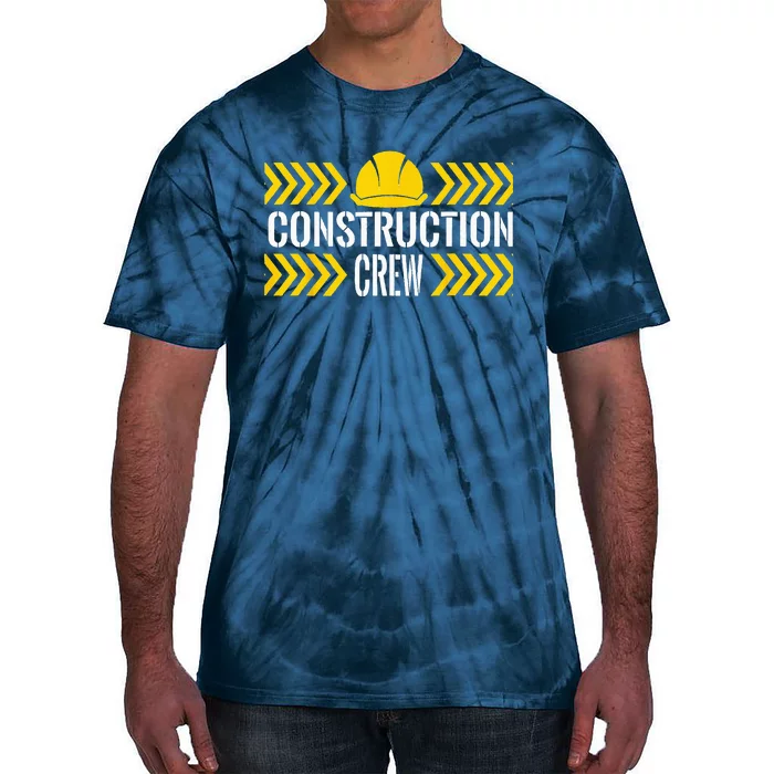 Birthday Crew 1st Construction Birthday Truck Party Tie-Dye T-Shirt