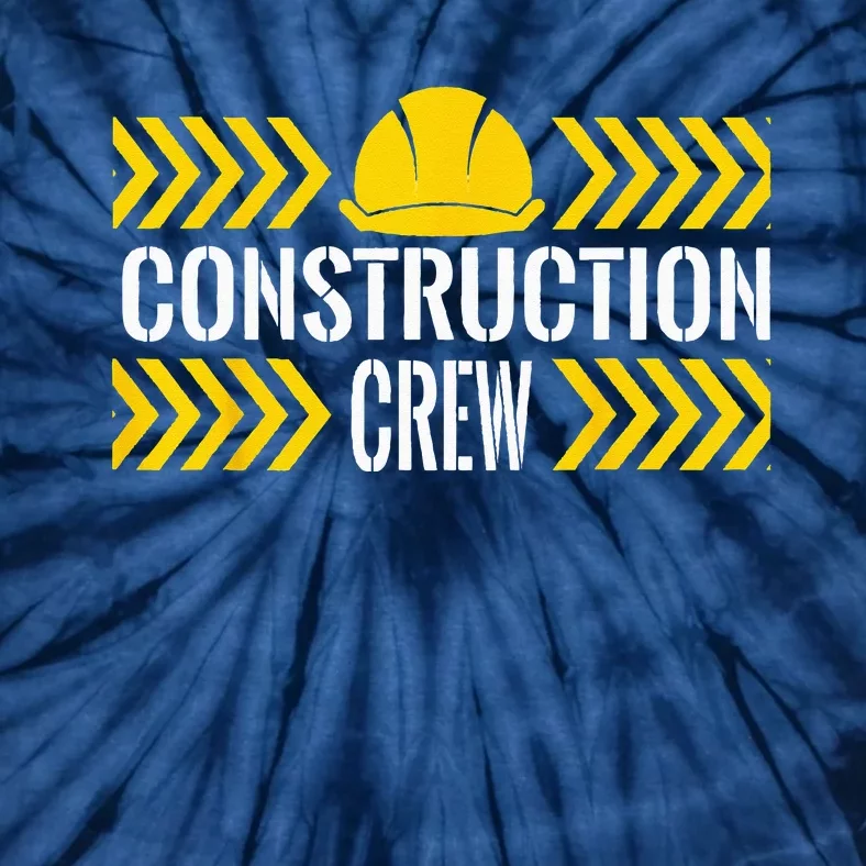 Birthday Crew 1st Construction Birthday Truck Party Tie-Dye T-Shirt