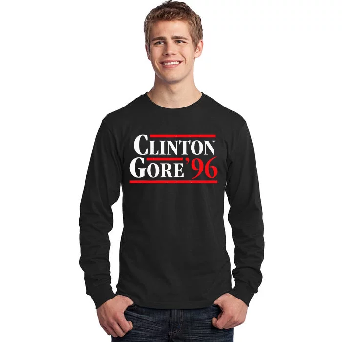 Bill Clinton 1996 Retro Presidential Campaign Tall Long Sleeve T-Shirt