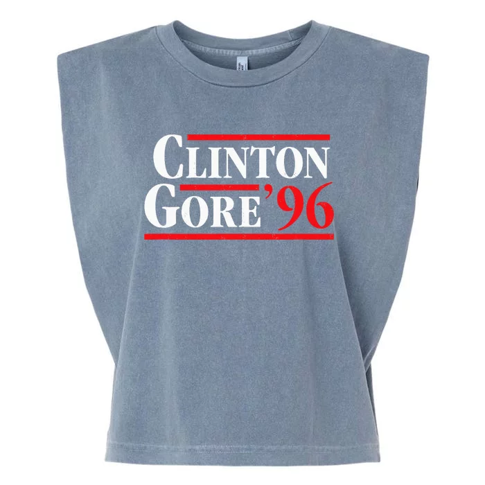 Bill Clinton 1996 Retro Presidential Campaign Garment-Dyed Women's Muscle Tee