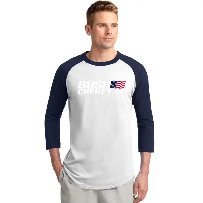 Bush Cheney 2004 Election Campaign Logo Gift Baseball Sleeve Shirt