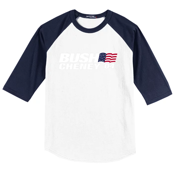 Bush Cheney 2004 Election Campaign Logo Gift Baseball Sleeve Shirt