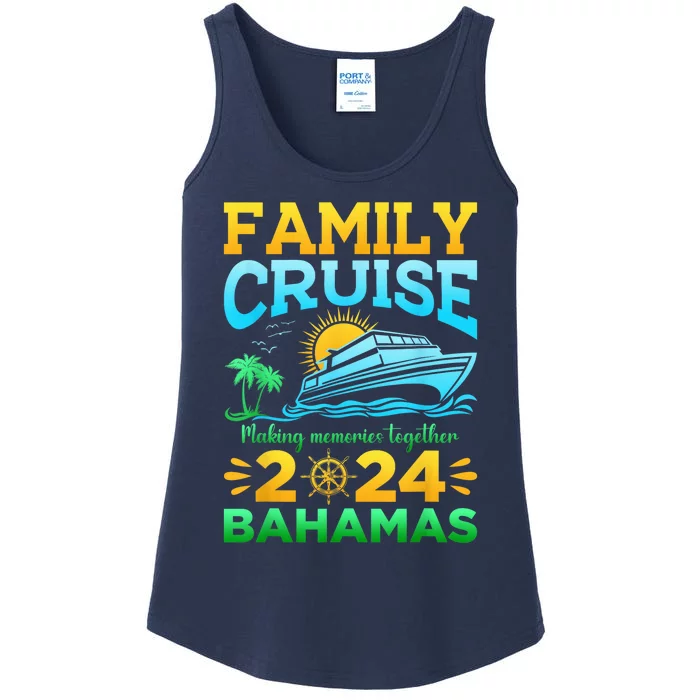 Bahamas Cruise 2024 Family Friends Group Vacation Matching Ladies Essential Tank